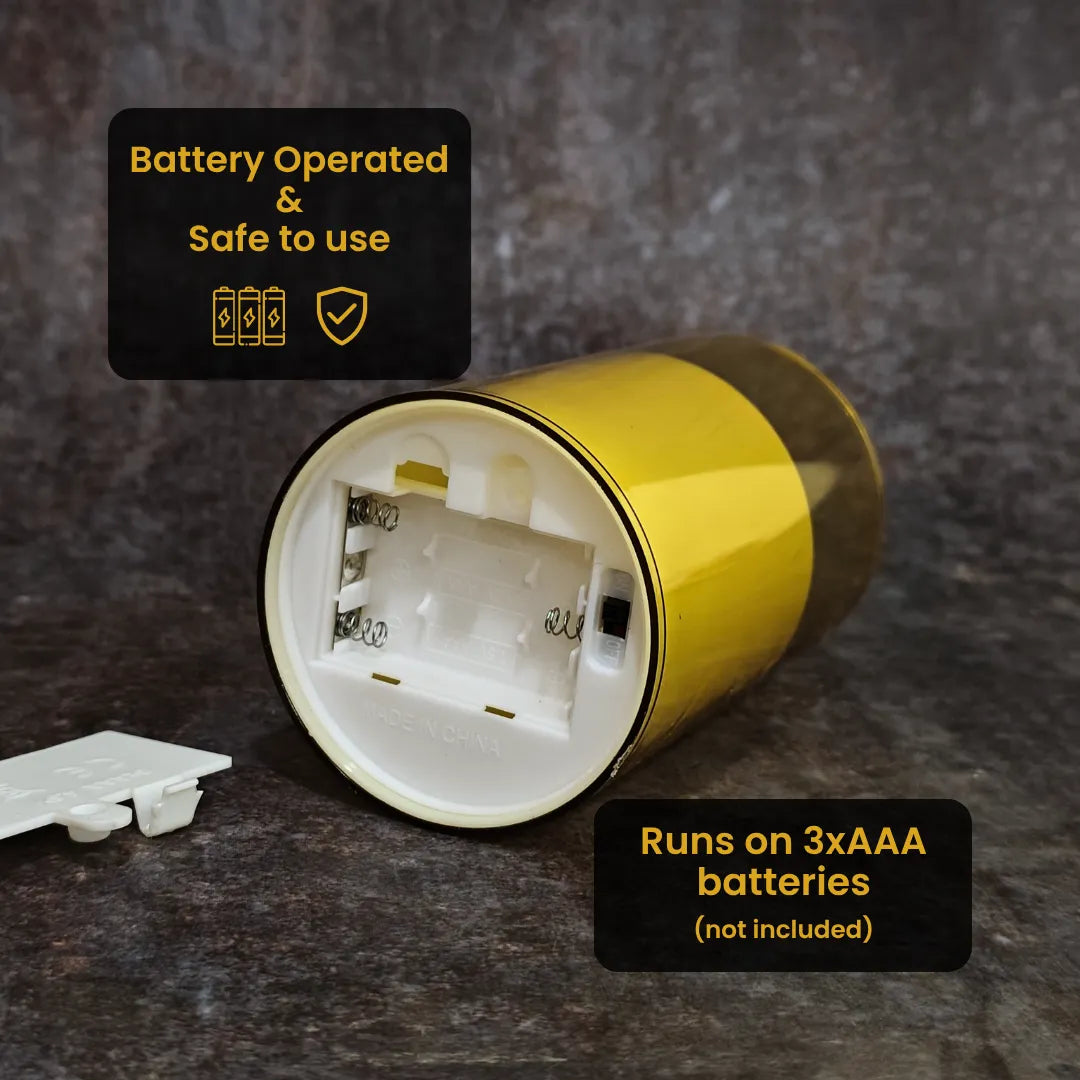 Electric Flameless LED Pillar Candles Pack of 3 - Moving Flame, 10 Key Remote & Timer Controlled